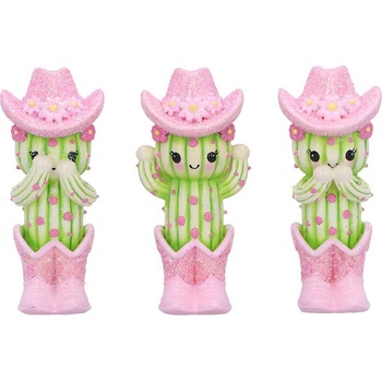 Nemesis Now Комплект статуетки Nemesis Now Adult: Humor - Three Wise Cacti, 9.5 cm (B7370A26)