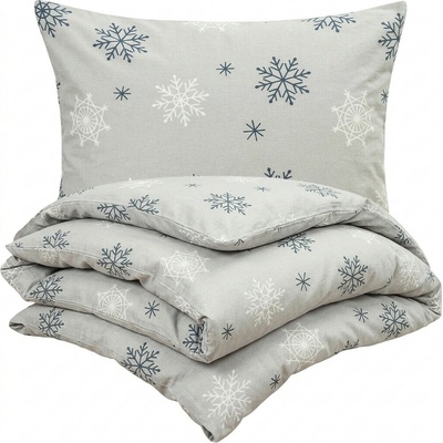4Home flanel obliečky Snow Romance 220x200 2x70x90
