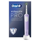 Oral-B Електрическа четка за зъби Oral-B Vitality Pro, 2D почистване, 3 програми, 1 зарядно устройство, 1 накрайник, Лилава (Oral-B Vitality Pro Lilac)
