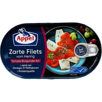 Appel sleďové filety v rajčatovém krému na burgundský způsob 200 g