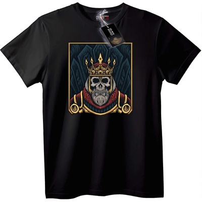 NOONEBRAND Тениска King Skull Regal - 4XL, Black