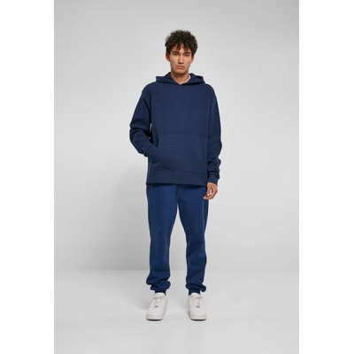 Urban Classics Мъжки широк суичър с качулка в син цвят Urban Classics Waffle HoodyUB-TB5569-00800 - Син, размер M