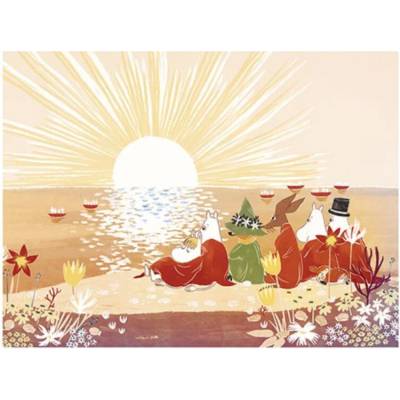 Suomen Korttipiste Plagát Moomins on the beach 60x80