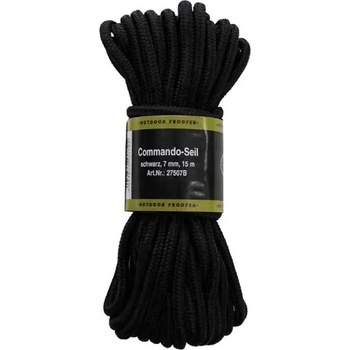 MFH Полипропиленово въже 15 метра 9 мм черно (27507c)