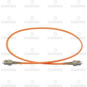 Conneu SC-SC дуплексна пач корда, мултимод OM2, 2 мм. , оранжева, Conneu (1.0 м) (CNFJ-SCSCOM2DOR2mm-1)