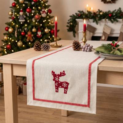 BBK Vánoční běhoun BOXING DAY motiv sob 35x180 cm