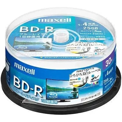 Maxell BD-R MAXELL, Single layer, Blu-Ray, 25 GB, 4x, Printable, 25 px (ML-DB-BDR25-25PRINT)