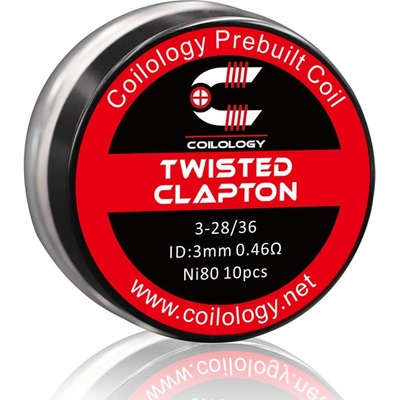 Coilology Twisted Clapton predmotané špirálky Ni80 0,46ohm 10ks
