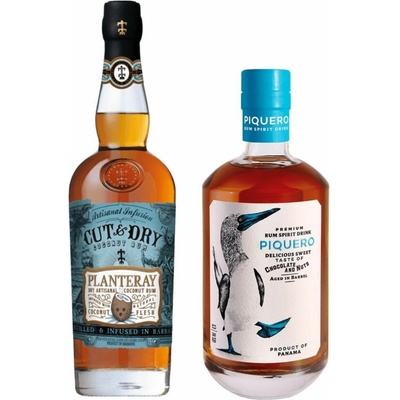 Planteray Cut & Dry 40% 0,7 l a Piquero 40% 0,7 l (set)