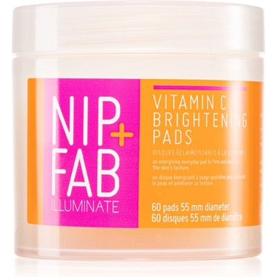 Nip + Fab Vitamin C Fix почистващи тампони за озаряване на лицето 60 бр