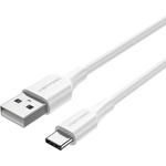 Vention USB-A 2.0/M - USB-C/M, бял, 2 м, кабел