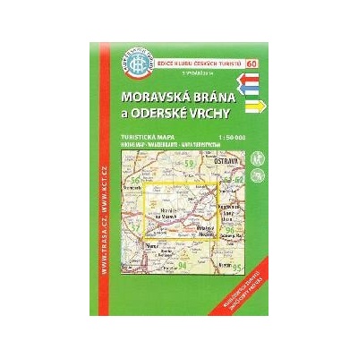 Mapa KČT 1:50 000 60 Moravská brána a Oderské vrchy 5.v.2014