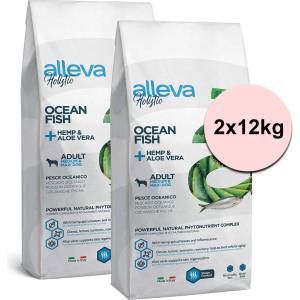 Alleva HOLISTIC кучешка океанска риба възрастен среден и макси 2 x 12 кг