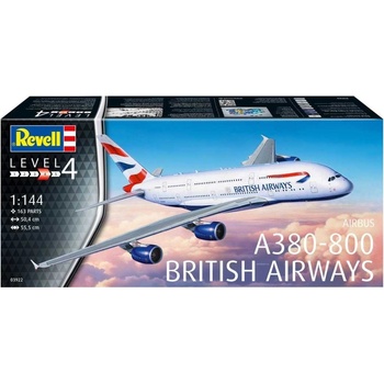 Revell Airbus A380-800 dopravce British Airways Plastic ModelKit letadlo 03922 1:144