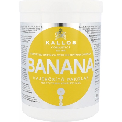 Kallos Banana maska na vlasy s multivitamínovým komplexom 1000 ml