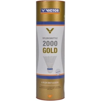 VICTOR Пера за бадминтон Victor 2000 Gold 6P - white