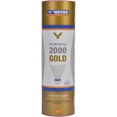 VICTOR Пера за бадминтон Victor 2000 Gold 6P - white