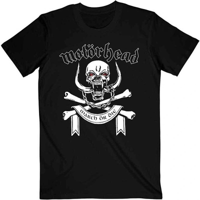 Motörhead March or Die Lyrics (Back Print) Black L Риза (<![CDATA[MHEADTEE69MB03]]>)