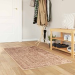 vidaXL Каса за килим MARSA Кафяво 100 x 150 cm Полиестер и PVC (42023222)
