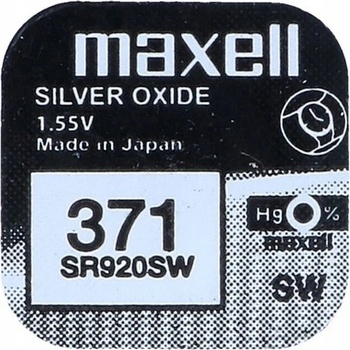 Maxell Silver Oxide 371 1ks 371/SR920SW/V371