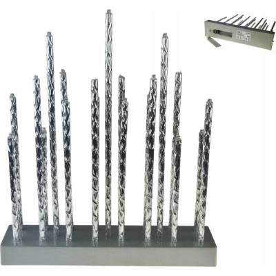 Emos DCAW02 Lighting LED svietnik strieborný 28,5 cm 3x AA vnútorný teplá biela časovač