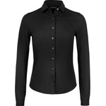 Cutter & Buck & buck 2411 / Дамска риза с дълъг ръкав от пике - черна xs (68241100200)