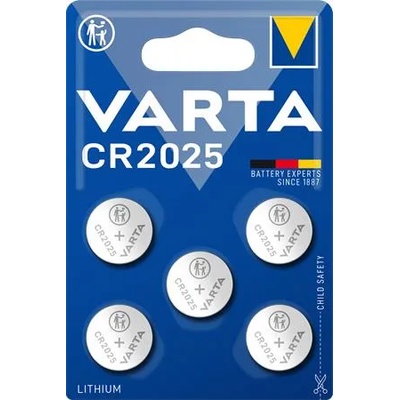 VARTA Батерия cr2025, 5 броя, varta 6025101415 (6025101415)
