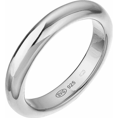 Evolution Group Stříbrný prsten jednoduchý kroužek 65024