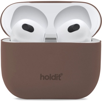 Image 1 of Holdit Kaлъф Holdit Silicone Case за AirPods 3 - Dark Brown