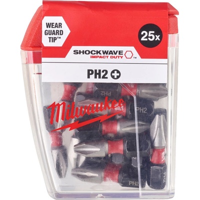 Sada bitov Milwaukee Shockwave PH2 25mm 25 ks