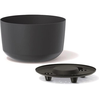 PROSPERPLAST Květináč GRACIA STANDART, 29 x 29 x 17.5cm, antracit