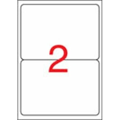 Etikety, univerzálne, 199,6x144,5 mm, zaoblené rohy, APLI, 200 etikiet bal
