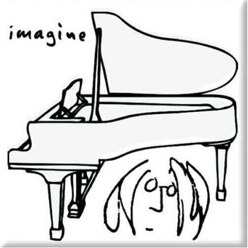 John Lennon Imagine Black On White Магнит (JLMAG18)