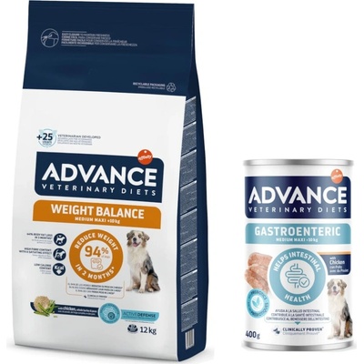 Advance Veterinary Diets Dog Weight Balance Medium & Maxi 12 kg