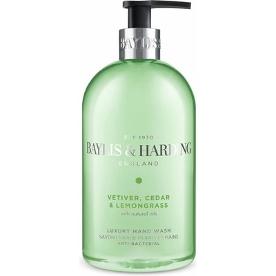 Baylis & Harding Anti Bacterial tekuté mydlo na ruky Vetiver Cedar & Lemongrass 500 ml