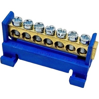 Eleman 1000011 N 7 Můstek nulovací, 7 otvorů