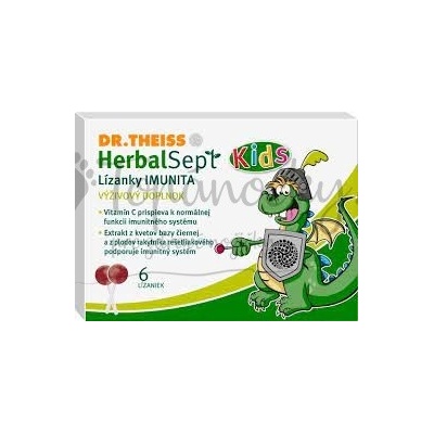 Dr.Theiss HerbalSept Kids Lízanky IMUNITA 6ks