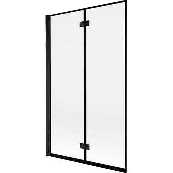 Mexen Mist параван за вана 2-крилен ляв 110 x 150 см, черна рамка, черен - 8A9-110-002-70-70-L (8A9-110-002-70-70-L)