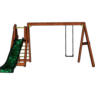 Playground System hojdačka so šmykľavkou Petr