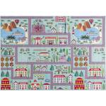 Multidecor Детски килим STELLA STREETS 100x150 cm тюркоаз/град (MU0263)