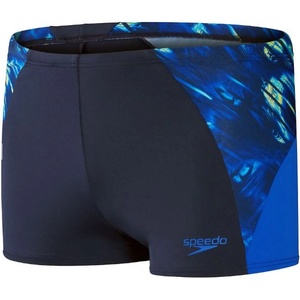 Speedo eco endurance+ splice aquashort true navy/cobalt/blue/lemon s -