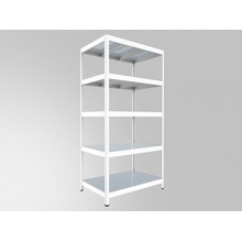 Biedrax Regál 35 x 120 x 180 cm 5 políc biely