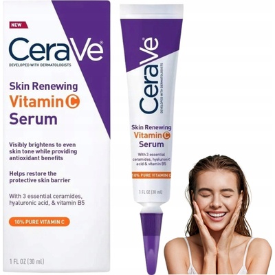 CeraVe Skin Renewing Vitamin C Serum rozjasňujúce sérum s vitamínom C pre obnovu kožnej bariéry 30 ml