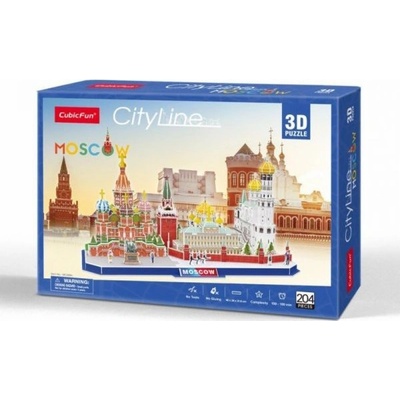 CubicFun 3D puzzle CityLine panorama: Moskva 204 ks