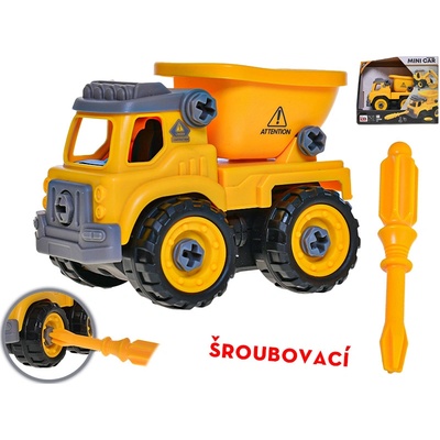 Mikro trading Auto stavební sklápěčka šroubovací 12 cm volný chod