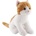 Ръждиво-бяла котка седяща 20 см (32h-34393a-20)