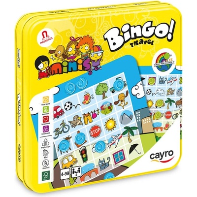 Juguetes Cayro Магнитна игра Бинго за път (метална кутия) (c772)