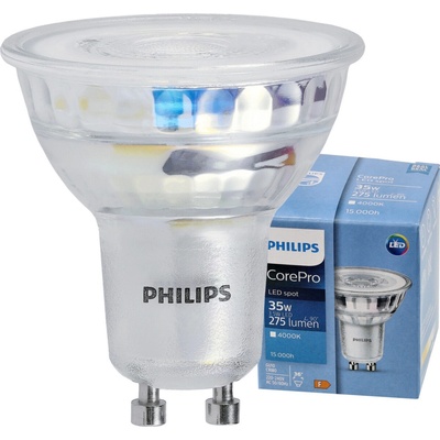 Philips LED žiarovka GU10 3,5 W 275Lm 36 ° neutrálna biela 4000K CorePro Premium