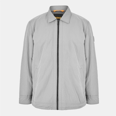 Boss Men's Leejay Orange Overshirt - Open Grey 062