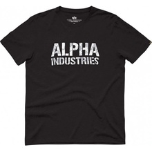 Alpha Industries Pánské tričko Camo Print Tee Black